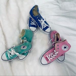 CONVERSE ALL STAR SET OF THREE PAIRS OF SNEAKERS